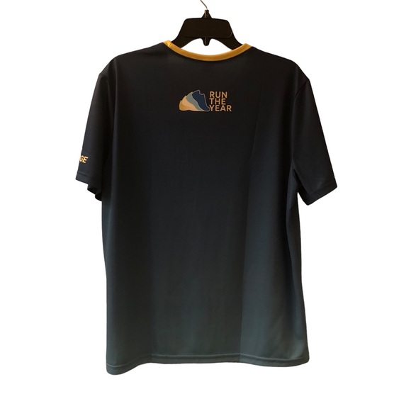 2020 Challenge Blue Run the Edge Scoop Neck Shirt L - Picture 3 of 6